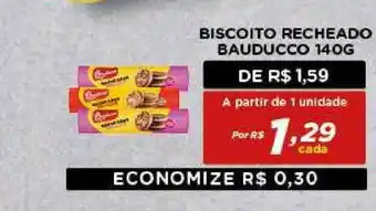 Bahamas Mix Biscoito Recheado Bauducco 140g oferta