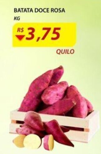 Assaí Atacadista Batata Doce Rosa 1kg oferta