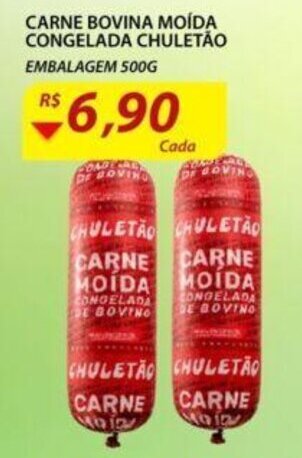 Assaí Atacadista Carne Bovina Moida Congelada Chuletao 500g oferta