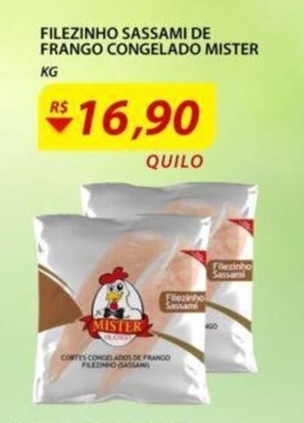 Filezinho Sassami de Frango Congelado Mister 1kg
