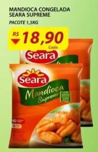 Assaí Atacadista Mandioca Congelada Seara Supreme 1.5kg oferta