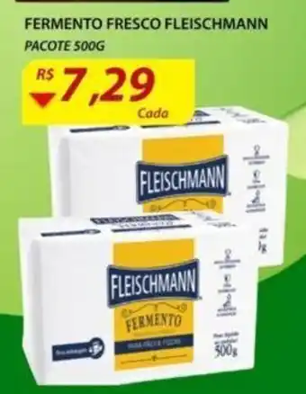 Assaí Atacadista Fermento Fresco Fleischmann 500g oferta