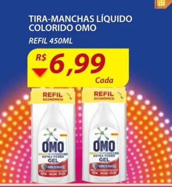 Assaí Atacadista Tira Manchas Liquido Colorido Omo 450ml oferta