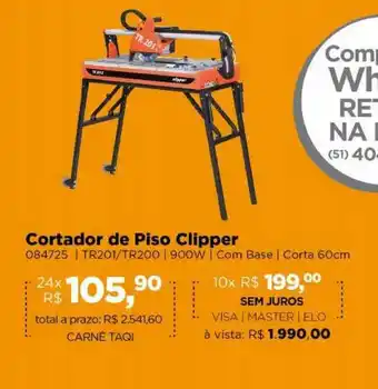 Lojas TaQi Cortador De Piso Clipper oferta