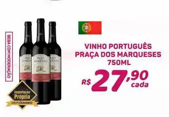 Bahamas Supermercados Vinho Português Praça Dos Marqueses 750ml oferta