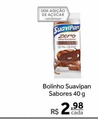 Verdemar Supermercado Bolinho suavipan sabores oferta