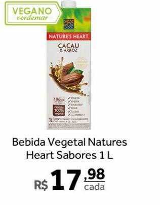 Verdemar Supermercado Bebida vegetal natures heart sabores oferta