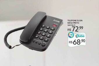 Telefone elgin mesa preto