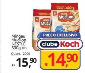 Supermercados Koch Mingau mucilon nestlé oferta