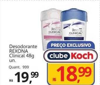 Supermercados Koch Desodorante rexona clinical oferta