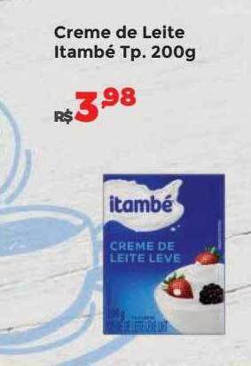 Villarreal Supermercados Creme de leite itambé oferta