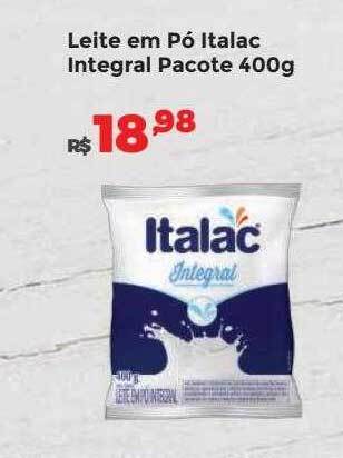 Villarreal Supermercados Leite em pó italac integral pacote oferta