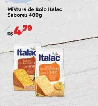 Villarreal Supermercados Mistura de bolo italac sabores oferta
