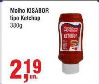 Higa Atacado Molho Kisabor Tipo Ketchup 380g oferta