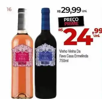 Brasão Supermercados Vinho vinha da fava casa ermelinda oferta