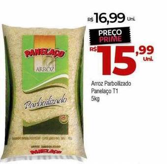 Brasão Supermercados Arroz parboilizado panelaço oferta