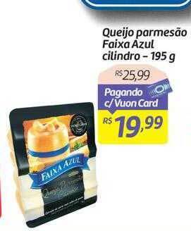Comper Queijo parmesão faixa azul cilindro oferta