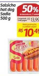 Salsicha hot dog sadia