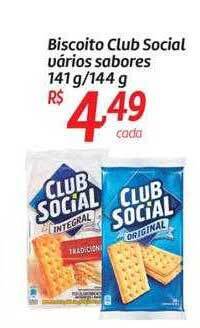 Comper Biscoito club social varios sabores oferta