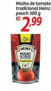 Comper Molho de tomate tradicional heinz oferta