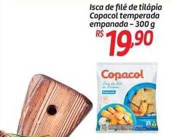 Comper Isca de filé de tilápia copacol temperada empanada oferta
