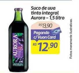 Comper Suco de uva tinto integral aurora oferta