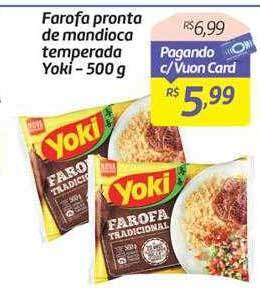 Comper Farofa pronta de mandioca temperada yoki oferta