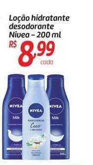 Comper Loção hidratante desodorante nivea oferta