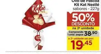 Carrefour Bairro Ovo De Páscoa Kit Kat Nestlé 50% De Desconto Na 2a Unidade 227g oferta