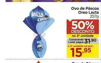 Carrefour Bairro Ovo De Páscoa Oreo Lacta 50% De Desconto Na 2a Unidade 257g oferta