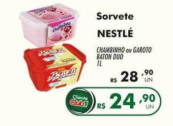 Irani Supermercados Sorvete nestlé oferta