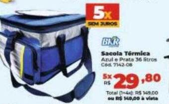 Bkr sacola térmica