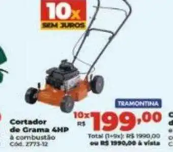 Lojas Becker Cortador de grama 4hp oferta