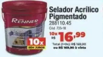 Selador acrílico pigmentado