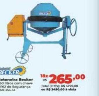 Betoneira becker