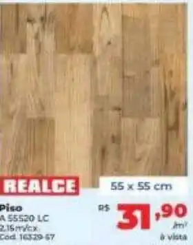 Lojas Becker Realce piso 55 x 55 cm oferta