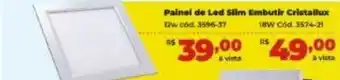Lojas Becker Painel de led slim embutir cristallux oferta