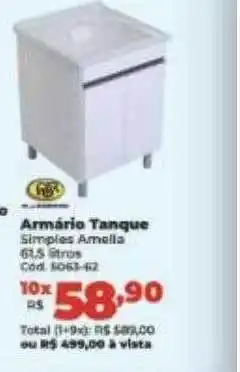 Armário tanque