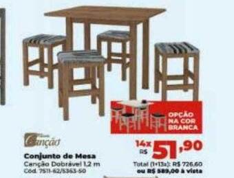 Lojas Becker Conjunto de mesa oferta