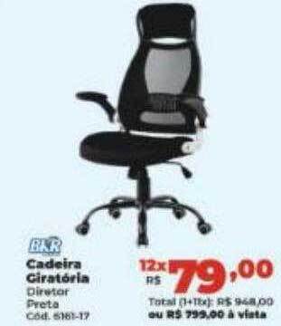 Lojas Becker Cadeira giratória bkr oferta