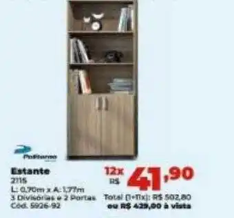 Lojas Becker Estante oferta