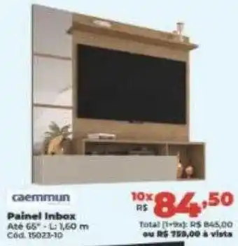 Lojas Becker Caemmun painel inbox oferta