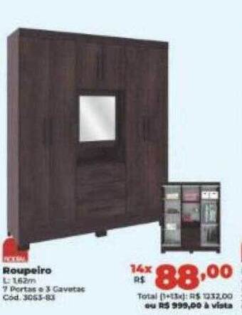Lojas Becker Roupeiro oferta