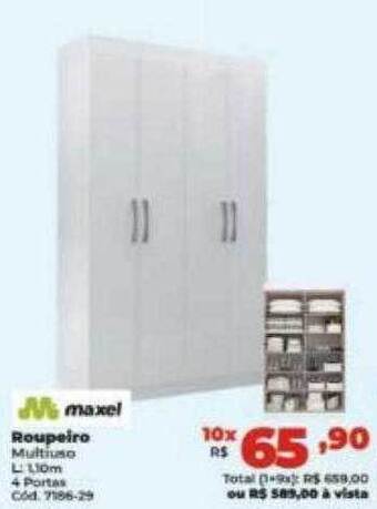 Lojas Becker Maxel roupeiro oferta