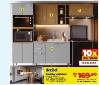 Lojas Becker Decibal cozinha modulada oferta