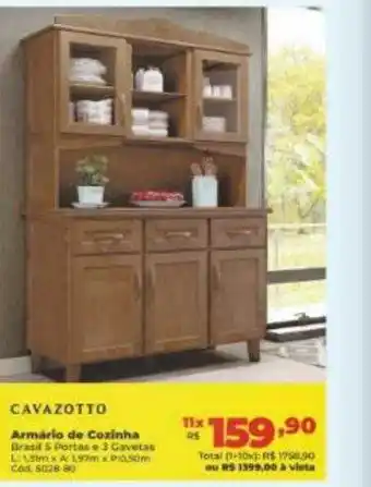 Cavazotto armário de cozinha