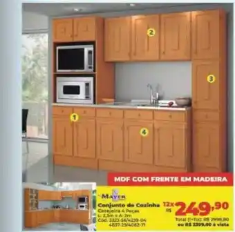 Lojas Becker Mayer conjunto de cozinha oferta