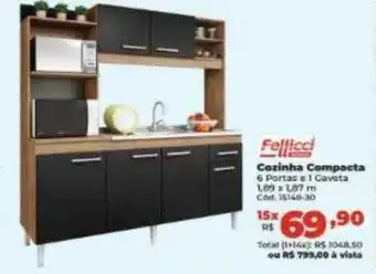 Lojas Becker Cozinha compacta fellicci oferta