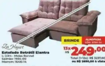 Lojas Becker Zu hause estofado retrátil elantra oferta