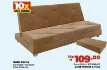 Lojas Becker Sofá cama oferta